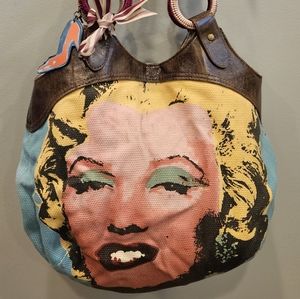 Vintage Andy Warhol Marilyn Monroe Canvas Handbag